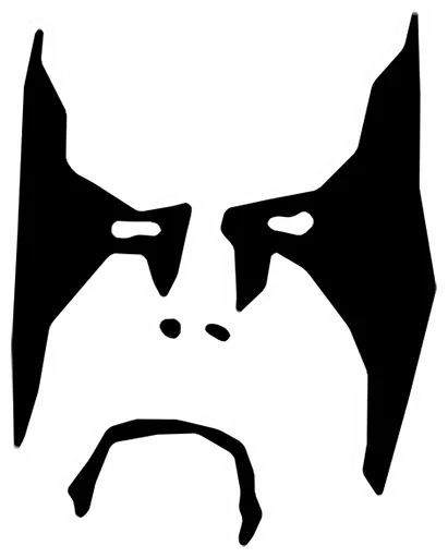 ☹️ Стикер «Blackmetal» для Telegram