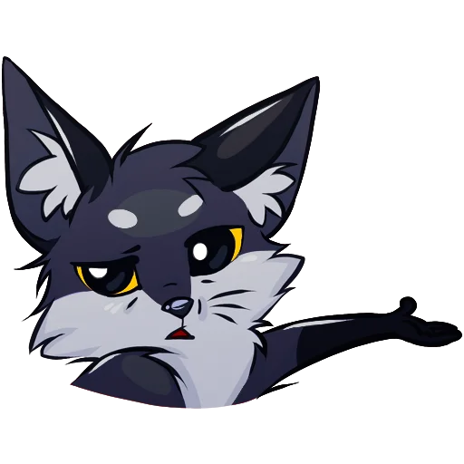🦊 Стикер «Паппи [Тёмненький]» для Telegram