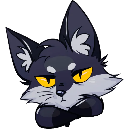 🦊 Стикер «Паппи [Тёмненький]» для Telegram