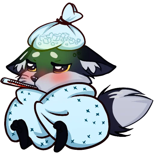🦊 Стикер «Паппи [Тёмненький]» для Telegram