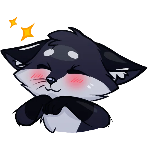 🦊 Стикер «Паппи [Тёмненький]» для Telegram