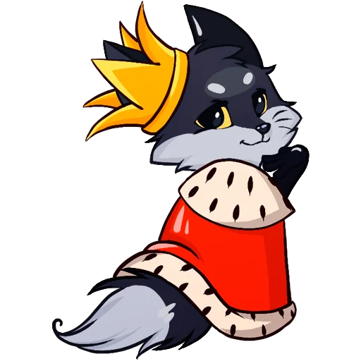 🦊 Стикер «Паппи [Тёмненький]» для Telegram