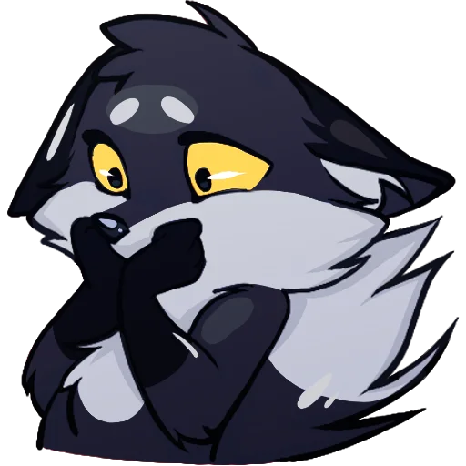 🦊 Стикер «Паппи [Тёмненький]» для Telegram