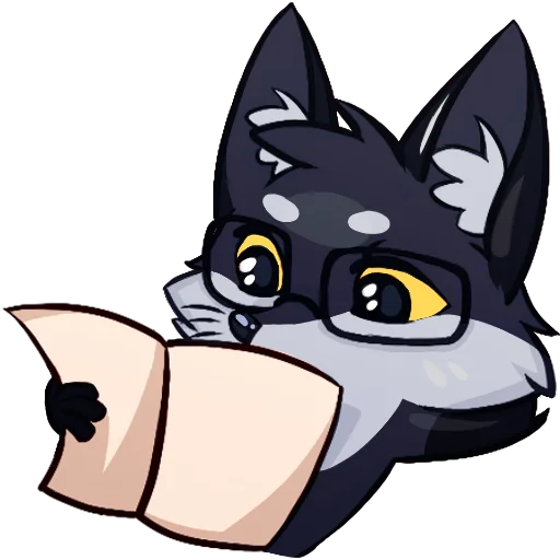 🦊 Стикер «Паппи [Тёмненький]» для Telegram