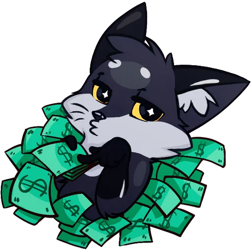 🦊 Стикер «Паппи [Тёмненький]» для Telegram