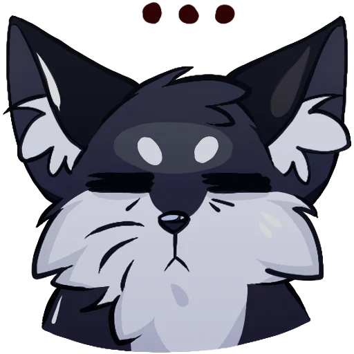🦊 Стикер «Паппи [Тёмненький]» для Telegram