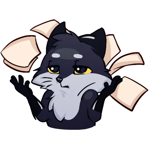 🦊 Стикер «Паппи [Тёмненький]» для Telegram