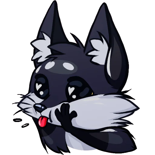 🦊 Стикер «Паппи [Тёмненький]» для Telegram