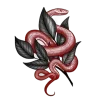Стикер 45 Black Red Goth Magic