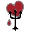 🌑 Эмодзи «Dark Black Red Mixed» для Telegram