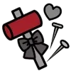 🌑 Эмодзи «Dark Black Red Mixed» для Telegram