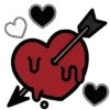 🌑 Эмодзи «Dark Black Red Mixed» для Telegram