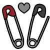 🌑 Эмодзи «Dark Black Red Mixed» для Telegram