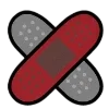 🌑 Эмодзи «Dark Black Red Mixed» для Telegram