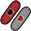 🌑 Эмодзи «Dark Black Red Mixed» для Telegram
