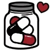 🌑 Эмодзи «Dark Black Red Mixed» для Telegram
