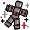 🌑 Эмодзи «Dark Black Red Mixed» для Telegram