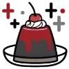 🌑 Эмодзи «Dark Black Red Mixed» для Telegram