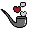 🌑 Эмодзи «Dark Black Red Mixed» для Telegram