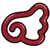 🌑 Эмодзи «Dark Black Red Mixed» для Telegram