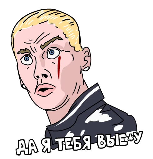 😳 Стикер «BLACK RUSSIA х MORGENSHTERN» для Telegram