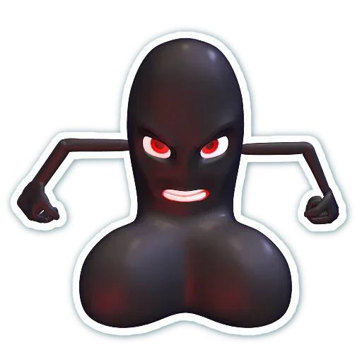 😡 Стикер «BlackSmileyKher» для Telegram