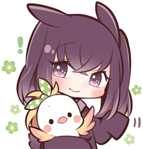 👋 Стикер «Black Sweetie Bunny» для Telegram