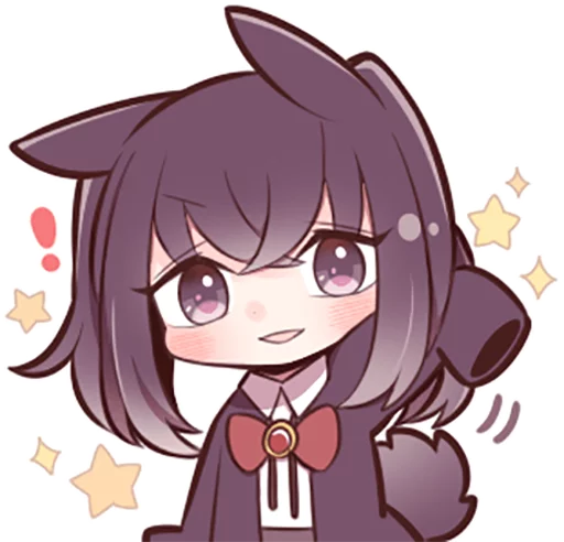 👋 Стикер «Black Sweetie Bunny» для Telegram
