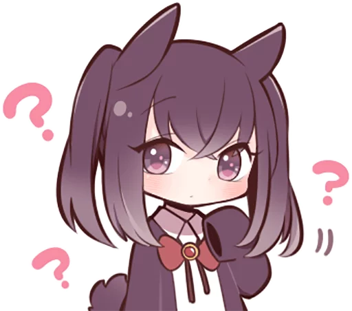 ❓ Стикер «Black Sweetie Bunny» для Telegram