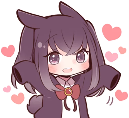 😃 Стикер «Black Sweetie Bunny» для Telegram