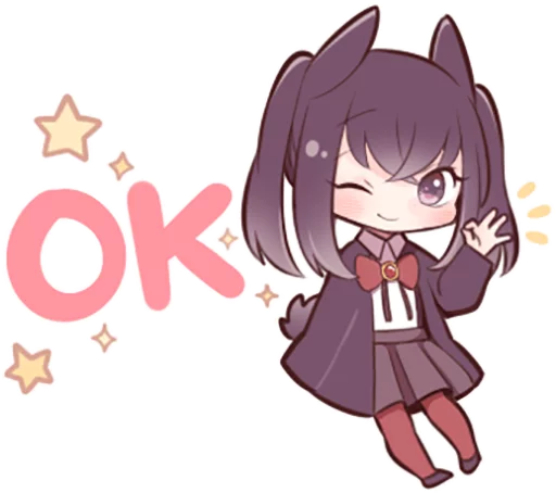 🆗 Стикер «Black Sweetie Bunny» для Telegram