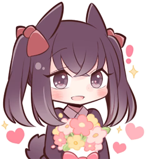 💐 Стикер «Black Sweetie Bunny» для Telegram