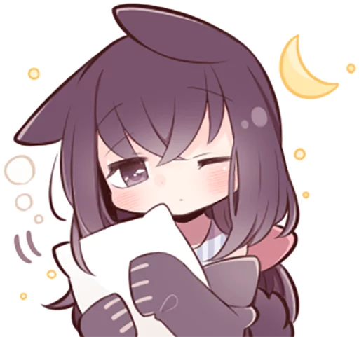 🌙 Стикер «Black Sweetie Bunny» для Telegram