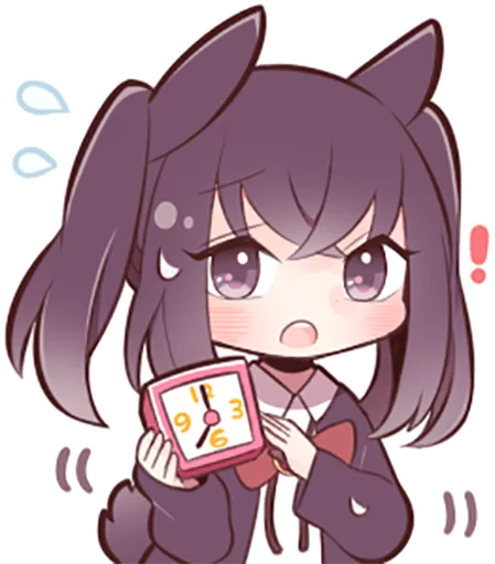 ⏰ Стикер «Black Sweetie Bunny» для Telegram