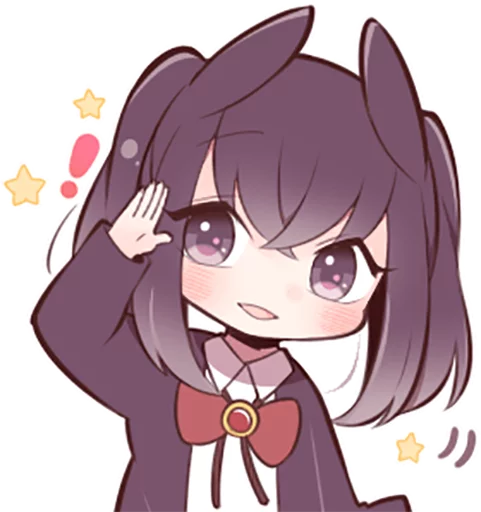 👌 Стикер «Black Sweetie Bunny» для Telegram
