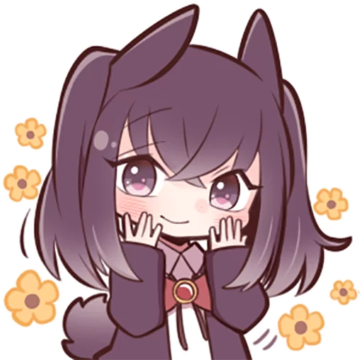 🙂 Стикер «Black Sweetie Bunny» для Telegram