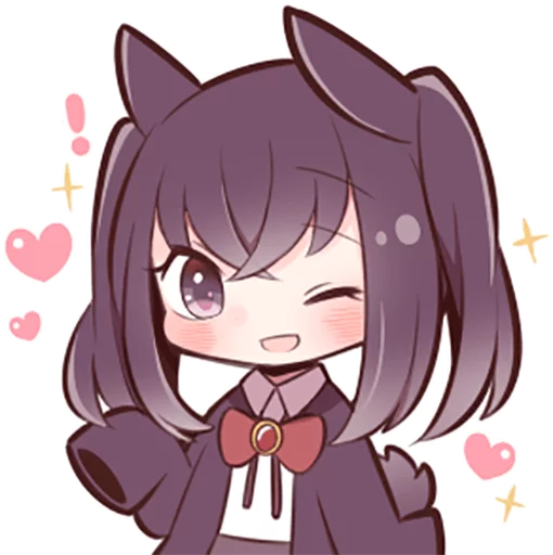 😉 Стикер «Black Sweetie Bunny» для Telegram
