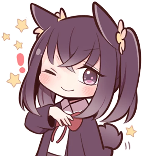 😉 Стикер «Black Sweetie Bunny» для Telegram