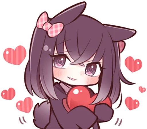 🖤 Стикер «Black Sweetie Bunny» для Telegram