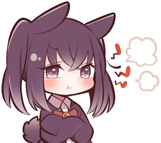 😤 Стикер «Black Sweetie Bunny» для Telegram