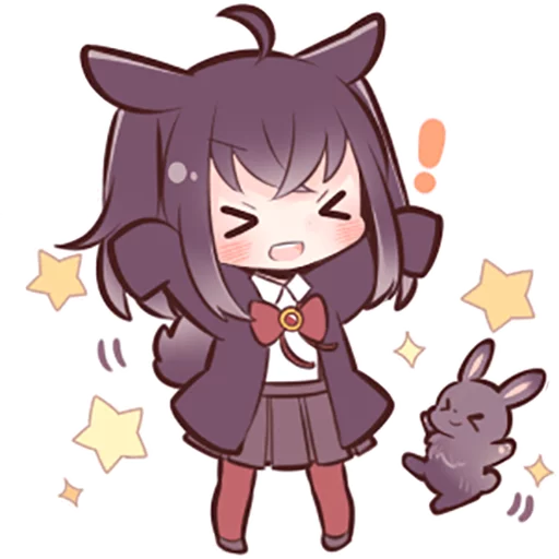 😆 Стикер «Black Sweetie Bunny» для Telegram