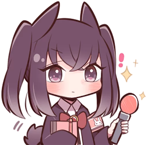 ✨ Стикер «Black Sweetie Bunny» для Telegram