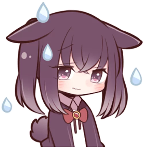 😓 Стикер «Black Sweetie Bunny» для Telegram