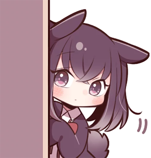 👀 Стикер «Black Sweetie Bunny» для Telegram
