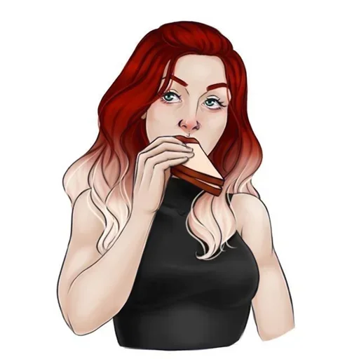 🤨 Стикер «Blacks Widow» для Telegram