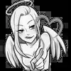 Эмодзи black white для Telegram — скачать