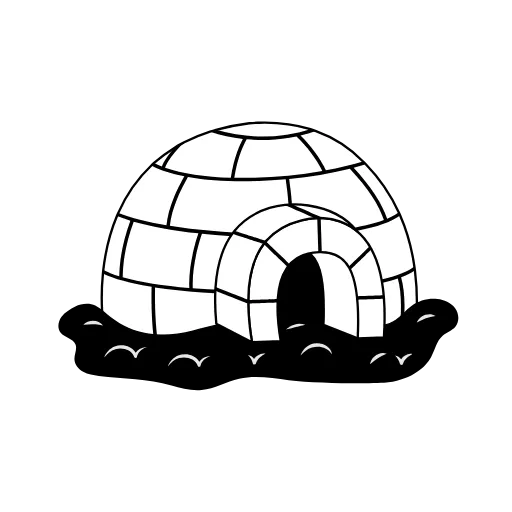 🫁 Эмодзи «Чёрно-белая "Зима"» для Telegram