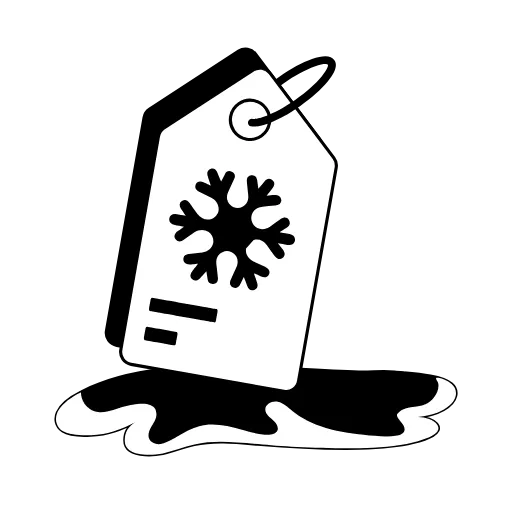 🧕 Эмодзи «Чёрно-белая "Зима"» для Telegram