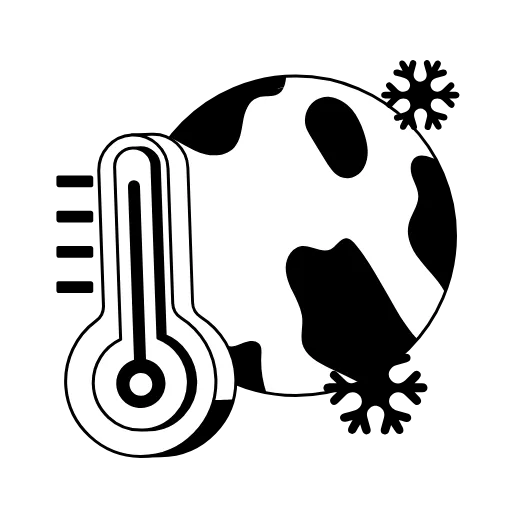 🫵 Эмодзи «Чёрно-белая "Зима"» для Telegram