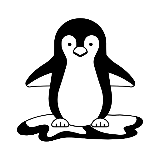 🙆‍♀️ Эмодзи «Чёрно-белая "Зима"» для Telegram